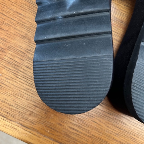 White Leather Slip on Sandals - Picture 11 of 11